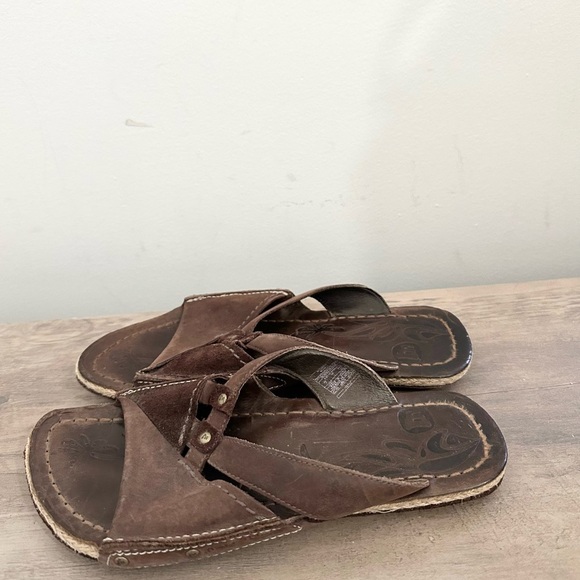 Merrell sundial leather women’s sandals slip ons brown boho summer beach neutral - Picture 3 of 6
